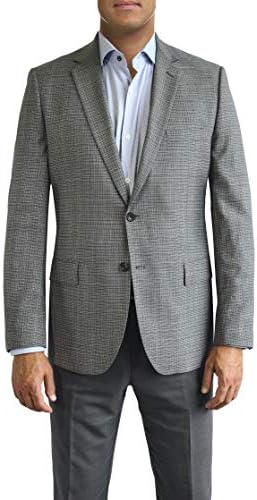 Daniel Hechter Grey Textured Two Button Jacket