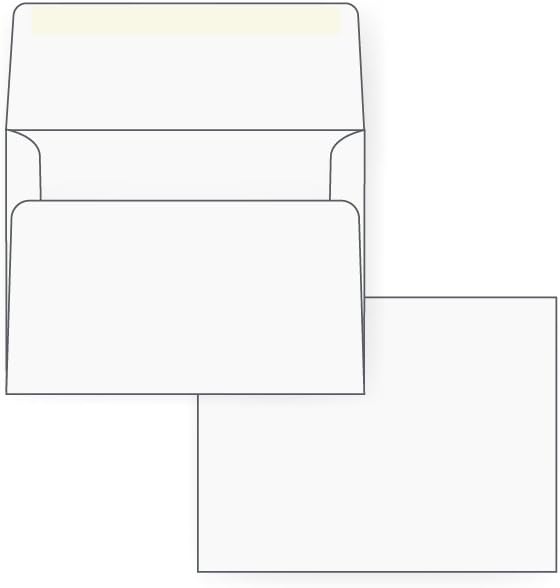 A2 Invitation Envelope - 24# White (4 3/8 x 5 3/4) - Announcement Envelope Series (Box of 250)