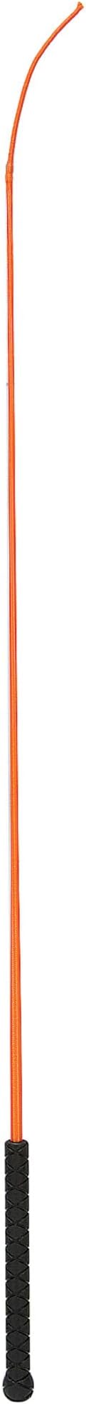 Weaver Livestock 36" Dressage Whip With Comfort Grip Rubber Handle, Pig Training Whip, Livestock Guiding Whip for Show Ring Competition, Orange Crush
