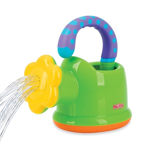 Nuby Watering Can Bath or Outdoor Toy for Toddlers and Kids - Spring and Summer Outside Play -18 Months - Interactive and Fun Baby Bath Essentials