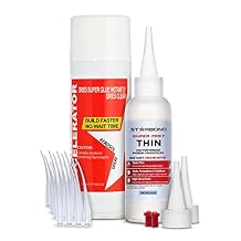 Starbond 4 oz. Thin and Medium CA Glue with 6 oz. Activator Bundle (Premium Cyanoacrylate Super Glue)