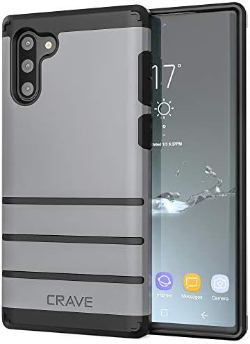 Crave Note 10 Case, Strong Guard Protection Series Case for Samsung Galaxy Note 10 - Slate