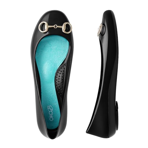 Oka-B Womens Taylor Dash Flats,Licorice with Gold Metal Horse Bit Charm Charm, Size 6 M
