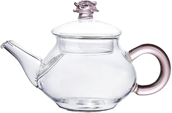Mini Tea Pot, Glass Teapot Small Tea Kettle for One person use,100ml