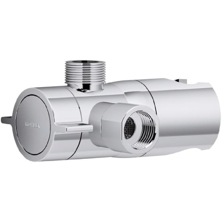 KOHLER K-98770-CP Awaken Shower Arm Diverter, Polished Chrome