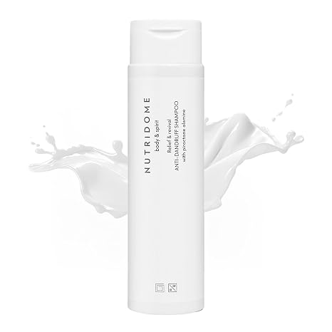 Nutridome Anti-Dandruff Shampoo 250 ml - With Piroctone Olamine Effective Treatment Moisturises Volume Gives Daily Use Skin and Hair Friendly 100% Dandruff Protection Dandruff Shampoo