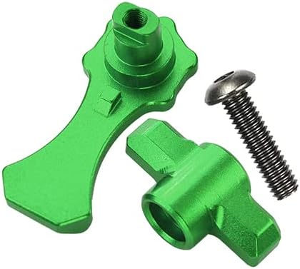 Aluminum Body Shell Lock For 1:10 Traxxas HOSS 4X4 VXL/E-Revo 2.0 VXL/Rustler 4X4 VXL/MAXX - 3Pc Set Green