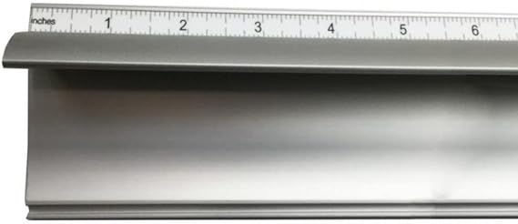IS54 54" Safety Straight-Edge, Imperial Scale, Embedded Steel Edge, Lightweight Anodized Aluminum Frame, Non-Reflective Surface