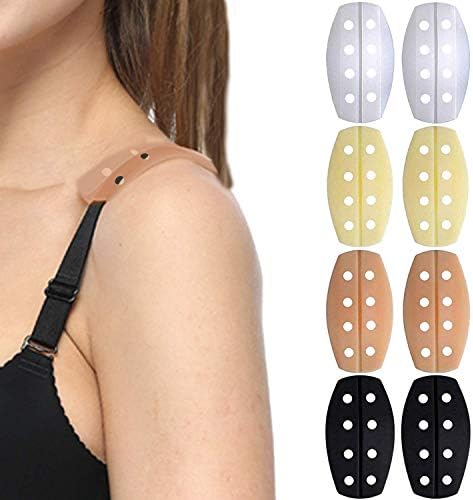 uEmoh Womens Soft Silicone Bra Strap Cushions Holder Non-slip Shoulder Protectors Pads