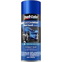 Dupli-Color ECWRC8820 Custom Wrap Wet Look High Gloss Removable Automotive Paint Cobalt Blue Spray Paint - 11 oz. Aerosol Can