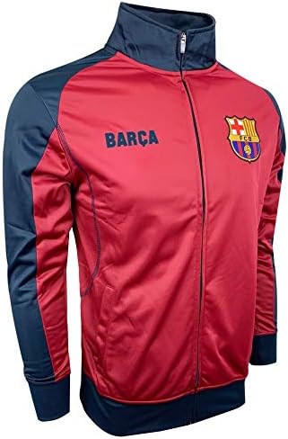 Men's Barcelona Track Jacket, Licensed Barcelona Full Zip Track Jacket