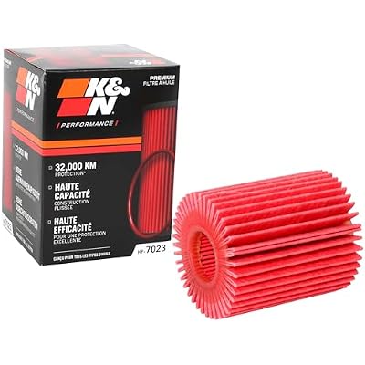 K&N Oil Filter: 20,000 Mile Engine Protection, High CapacityHigh Efficiency: Compatible with Select 2006-2026 LEXUSTOYOTA See Product Description for Select Models, HP-7023