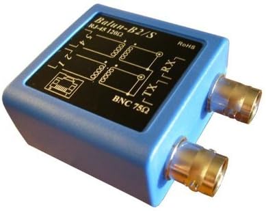 Balun-B2S - E1 Passive impedance Adapter 75 ohm BNC Female to 120ohm Twisted Pair