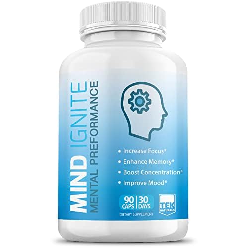 Mind Ignite™ Mental Performance 16 Ingredients - Extra Strength Nootropic Brain Supplement for Focus, Energy, Memory, Clarity, Concentration & More