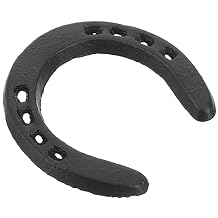 VOSAREA Horseshoe Decoration Horseshoe Sculpture Crafts Metal Horseshoe Wall Art Rustic Horse Shoe Horseshoe Statue Horse Shoes Favor Horseshoe Ornament Autumn Decorative Wall Cast Iron