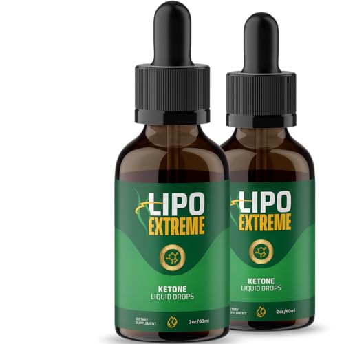 2 Pack Lipo Extreme - Official LipoExtreme Drops, Liquid Premium Advanced Formula Natural Support, Supplement for Overall Health & Wellness Vitamin Droppers, 2 Bottles for 2 Months