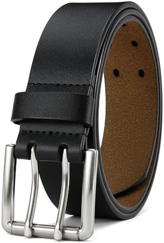 CHAOREN Full Grain Leather Belts for Men - Mens Belt for Jeans - Timeless Elegance for Casual Dress
