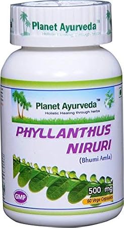 Planet Ayurveda Phyllanthus Niruri, 500 Mg 60 Veg Capsules