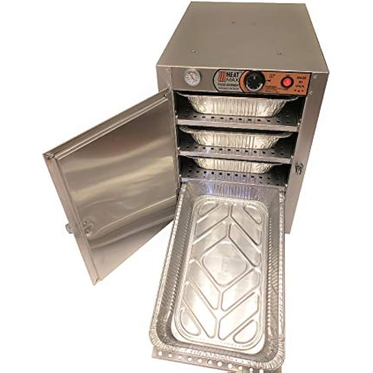 HeatMax 162224 Electric Party Catering Full Size 3.25 Tall Pans Hot Box Food Warmer, The Original and The Best, NSFUL Certified Great for Schools and Churches - Made in USA with Service, Support