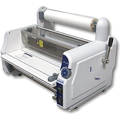 Fujipla LPE3510 13 Desktop Laminating System, 1.5mil3.0mil Laminating Film Thickness, 4ft.min Speed, Adjustable Heat & Tension, Reverse Switch, White