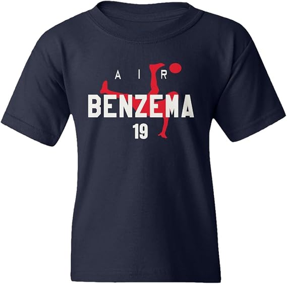 KING THREADS France Soccer Player Air Benzema Youth Tee Unisex T-Shirt