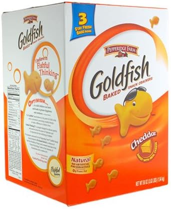Goldfish Baked Cheddar Crackers Big Size 3.5 lbs 1.64 kg