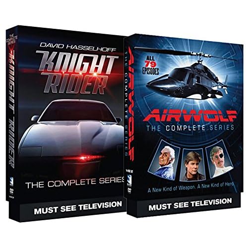 Airwolf The Complete Series + Knight Rider The Complete Series TV Bundle