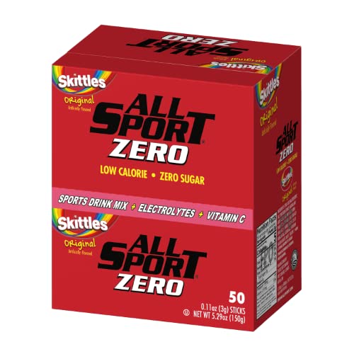 All Sport Powder Hydration Stick, Performance Electrolyte Drink Mix, Sugar Free, 2x Potassium, 50 Count