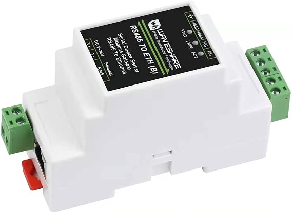 waveshare RJ45 To RS485 Ethernet Module, Bi-Directional Transparent Transmission, Modbus Gateway Support, Multi Communication Modes