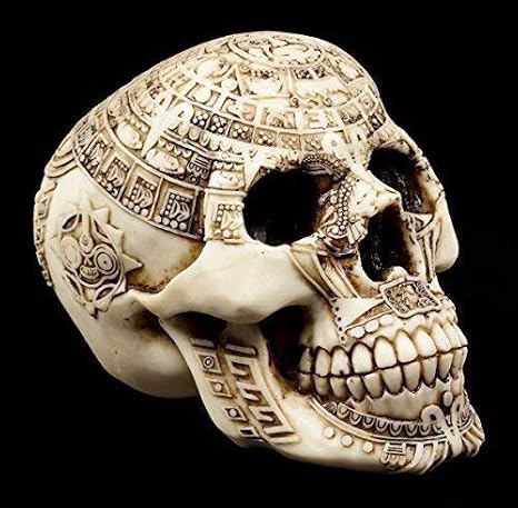 Figuren Shop GmbH Skull Aztec Skull Decorative Figure Maya