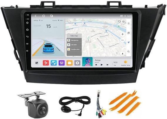 Android Stereo for Toyota Prius Plus V Alpha 2012-2017 Radio Upgrade, 8Core 4+64GB 9" Touch Screen Head Unit with Carplay & Android Auto/Cooling Fan/5G WiFi