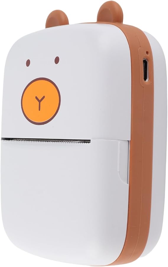 Mini Pocket Printer, Portable Printer Thermal Printer for Pictures/Receipts/Notes/Lists/Label/Memo, Wireless Smart Printer Mini Printer Support for Android, for iOS, USB, Gifts for Kids