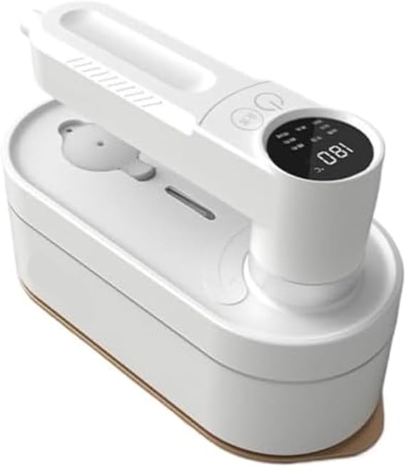 Handheld Steam 180° Rotation Foldable Lightweight Small Powerful Portable Iron Portable Travel Garment Steamer 3 Gear Temperature Hanging Iron, Leak Proof, Mini Heat Press for T-shirt, Hat