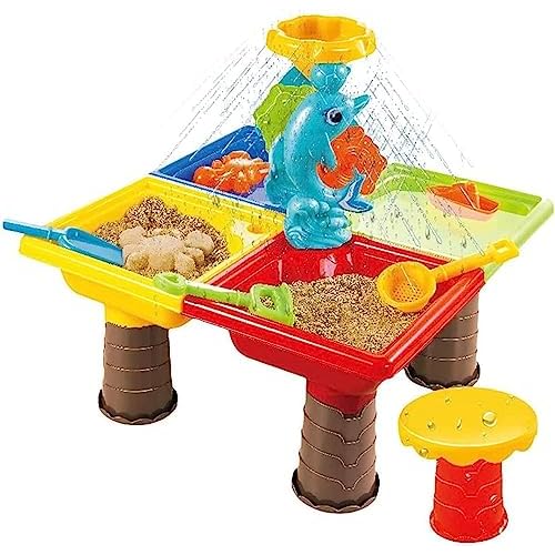 Water Table, Sand Play, Toy for Toddlers, Beach, Sand Play Set, Indoor Sandbox, Water Play, Children, Summer, Pretend Play, Educational Toy, Table Play, Cute, Beach Toy, Gift A
