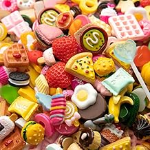 Slime Charms Food Cute Set - Mixed Lot Assorted Food Resin Flatback Cute Sets for DIY Crafts Making,Decorations,Scrapbooking,Embellishments,Hair Clip 25pcs