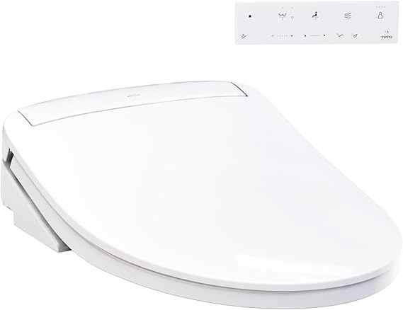 TOTO WASHLET KS6 Electronic Bidet Toilet Seat with Instantaneous Water Heating, PREMIST and EWATER+ Wand Cleaning, Elongated, Cotton White - SW3946#01