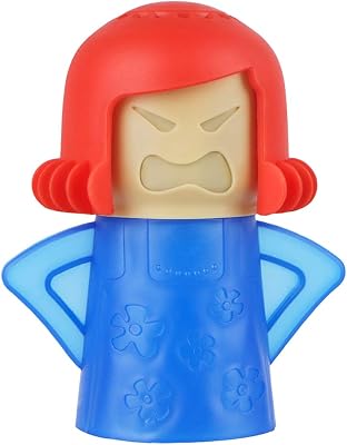 Angry Mom Microwave Cleaner - Angry Mom Mad Creay Mama Microwave Oven Cleaner High Temperature Steam Cleaning Equipment Tool Easily Crud Steam Cleans Add Vinegar and Water for Kitchen Blue