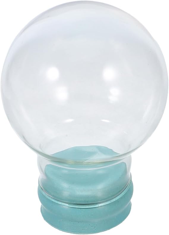 45mm DIY Clear Water Globe Empty Glass Dome Jar Fillable Christmas Snow Globe for DIY Craft Holiday Wedding Home Office Store Decorations
