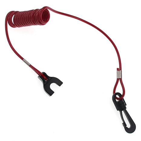 Boat Stop Kill Switch Lanyard, 176288 Engine Emergency Stop Switch Safety Lanyard Cord for Johnson Evinrude OMC Outboard Motors 0176288