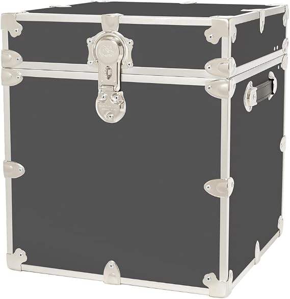 Rhino Classic Cube Trunk, College Dorm Footlocker & Home Storage End Table