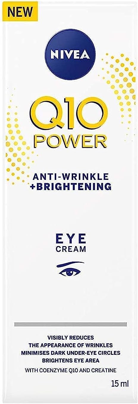 NIVEA Q10 Power Eye Cream, Anti-Wrinkle + Brightening 15ml