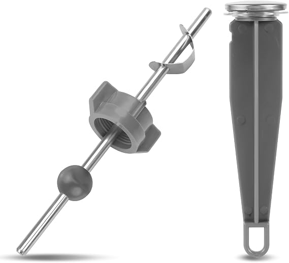 2pcs Sink Drain Parts, Lavatory Pop Up Center Piece Assembly with Plug