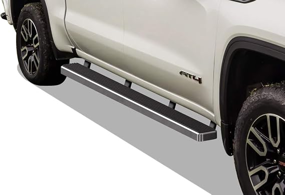 APS 5in 304 Stainless Steel Bars Compatible with Chevy Silverado GMC Sierra 1500 2019-2026 Crew Cab & 2500 HD 3500 HD 2020-2026 (Silverado 1500 LTD Sierra 1500 LD 2022)