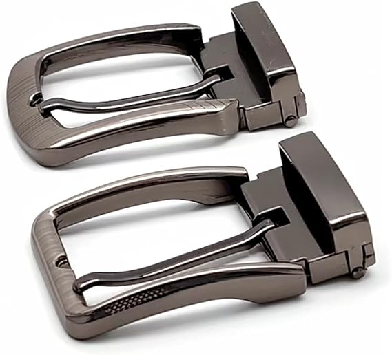 2 men's belt buckles, men's belt buckles, zinc alloy replacement belt buckle, single prong replacement belt buckle, rectangular belt buckle