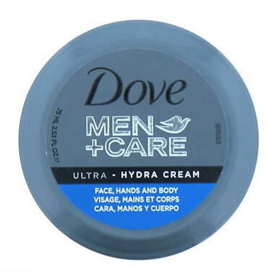 Dove Men+Care Ultra-Hydra Cream with 24 Hour Moisturization, 2.53 FL OZ (Pack of 1).