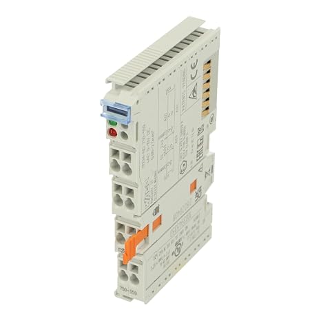 WAGO 750-559 10 AMP, 10 VDC, 125 MA, 28-14 AWG,40 to +85 Degrees C, 4-Channel, 750 Series, Analog Input Module, CAGE CLAMP Connection, DIN Rail Mount, IP20, LED Indicator