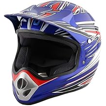 X-Pro DOT Approved Adults Motocross Off-Road Helmet! (Blue, XL)