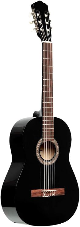 Stagg 6 String Classical Guitar, Right, Black, Full (SCL50-BLK)