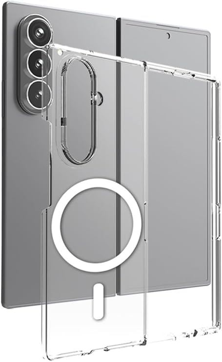 Samsung Galaxy Z Fold 7 Ä°le Uyumlu Magesafe Wireless Åarj Ãzellikli Åeffaf Silikon KÄ±lÄ±f,Åeffaf