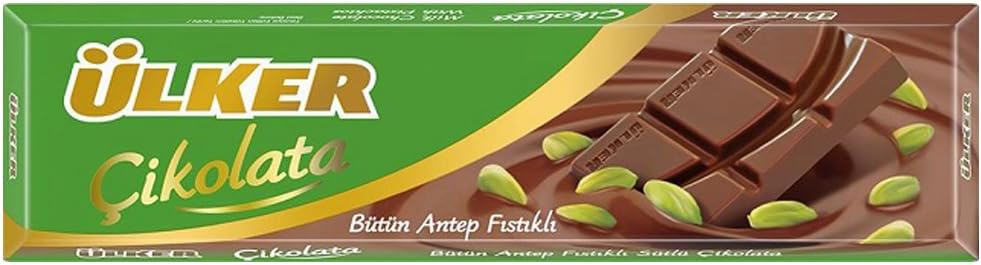 ÜLKER Antep Fıstıklı Sütlü Baton Çikolata, 30 Gr